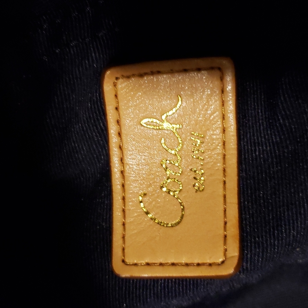 Vintage Rare Coach Poppy Denim Patchwork Bucket Hat P/Small - Picture 12 of 17